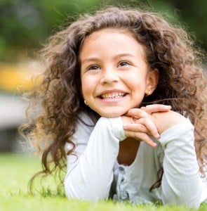 little curly haired girl
